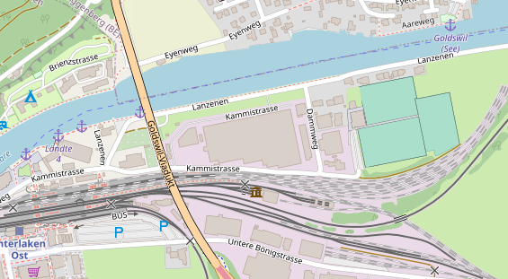 Mountainbike Region auf Satellitenbild