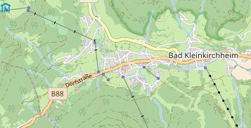 Mountainbike Region auf Karte