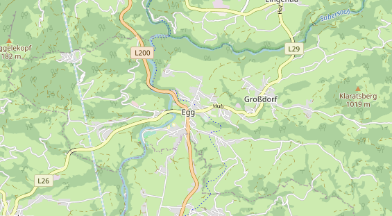 Mountainbike Region auf Karte