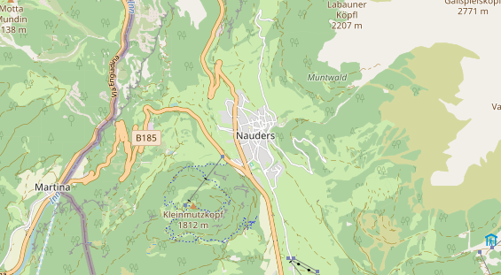 Mountainbike Region auf Karte