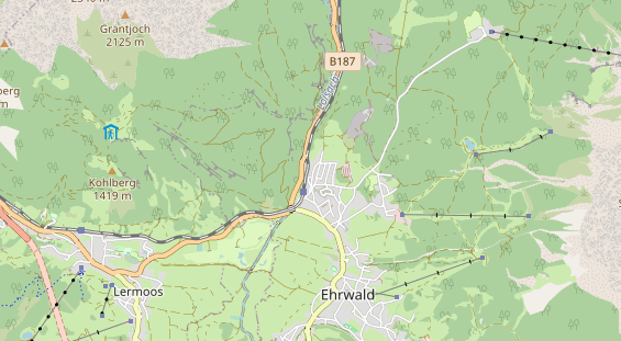Mountainbike Region auf Karte