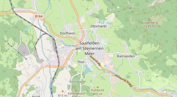 Mountainbike Region auf Karte