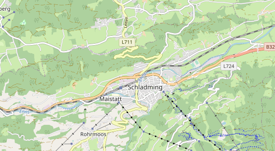 Mountainbike Region auf Karte
