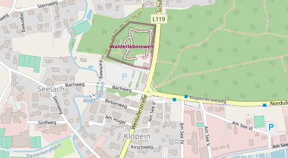 Mountainbike Region auf Satellitenbild