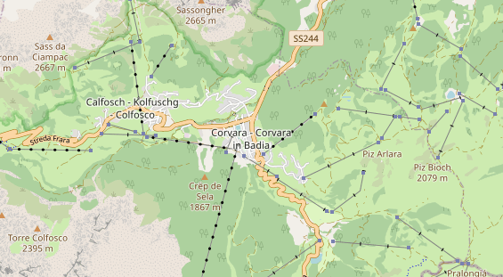 Mountainbike Region auf Karte
