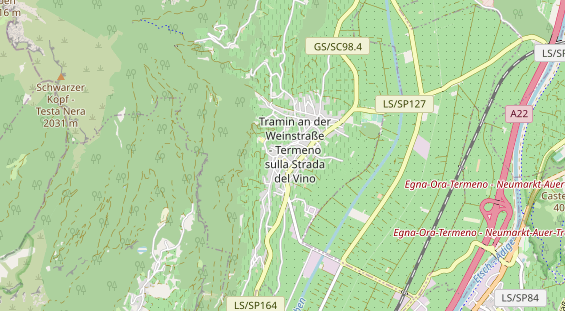 Mountainbike Region auf Karte