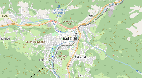Mountainbike Region auf Karte