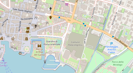 Mountainbike Region auf Satellitenbild