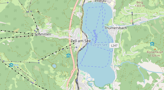 Mountainbike Region auf Karte