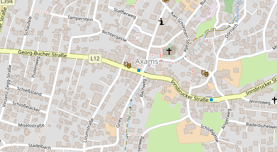 Mountainbike Region auf Karte
