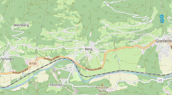 Mountainbike Region auf Karte