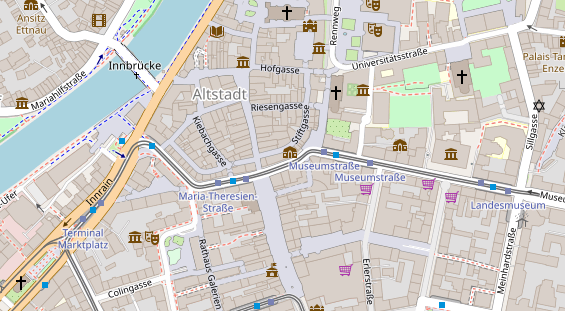 Mountainbike Region auf Karte