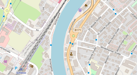 Mountainbike Region auf Karte