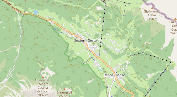 Mountainbike Region auf Karte