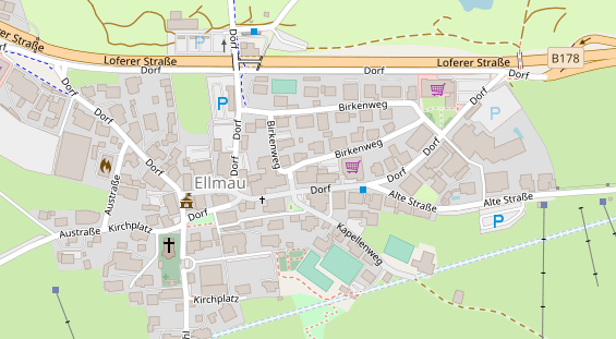 Mountainbike Region auf Karte