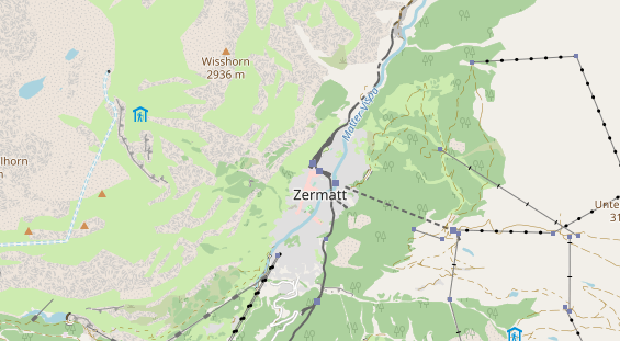 Mountainbike Region auf Karte