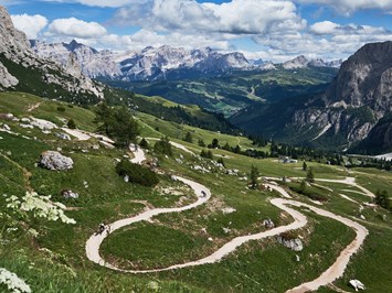 Dolomites Val Gardena - Gröden Touren Übersicht Durontal im Uhrzeigersinn